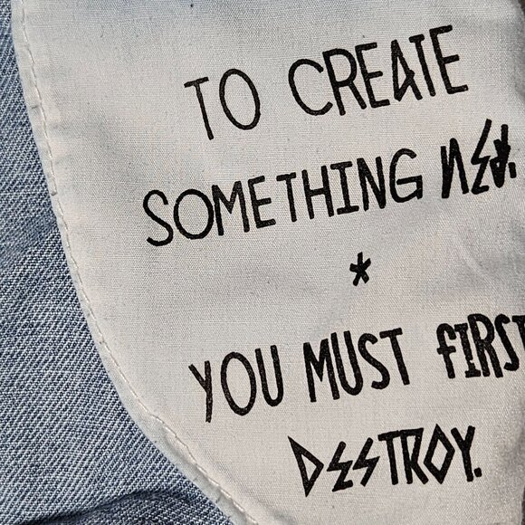 Customized High-Waist Reversible Denim Shorts Womens Size Small Button Fly - Picture 6 of 7